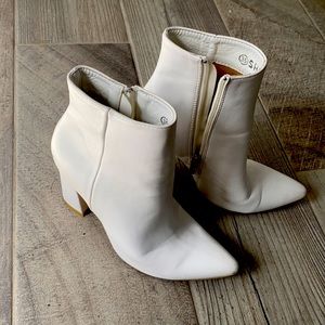 White above ankle boot